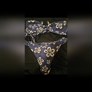 Benoa Swim Navy Floral Bikini